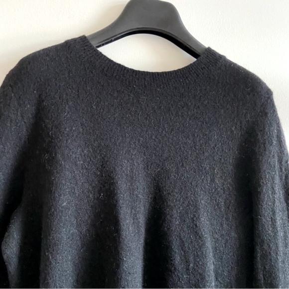 COS I XS Wool Blend Sweater with Twist Bow Detail I Black - Picture 4 of 10